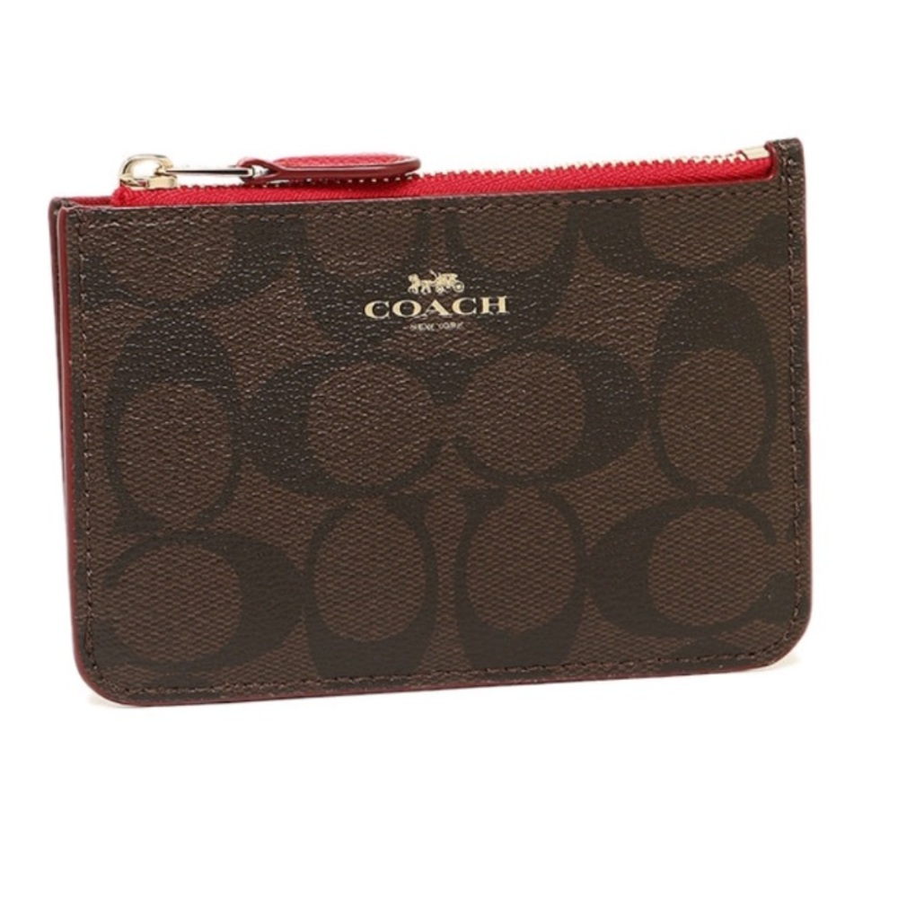 Coach Signature Keychain Pouch for Coin, Card & ID